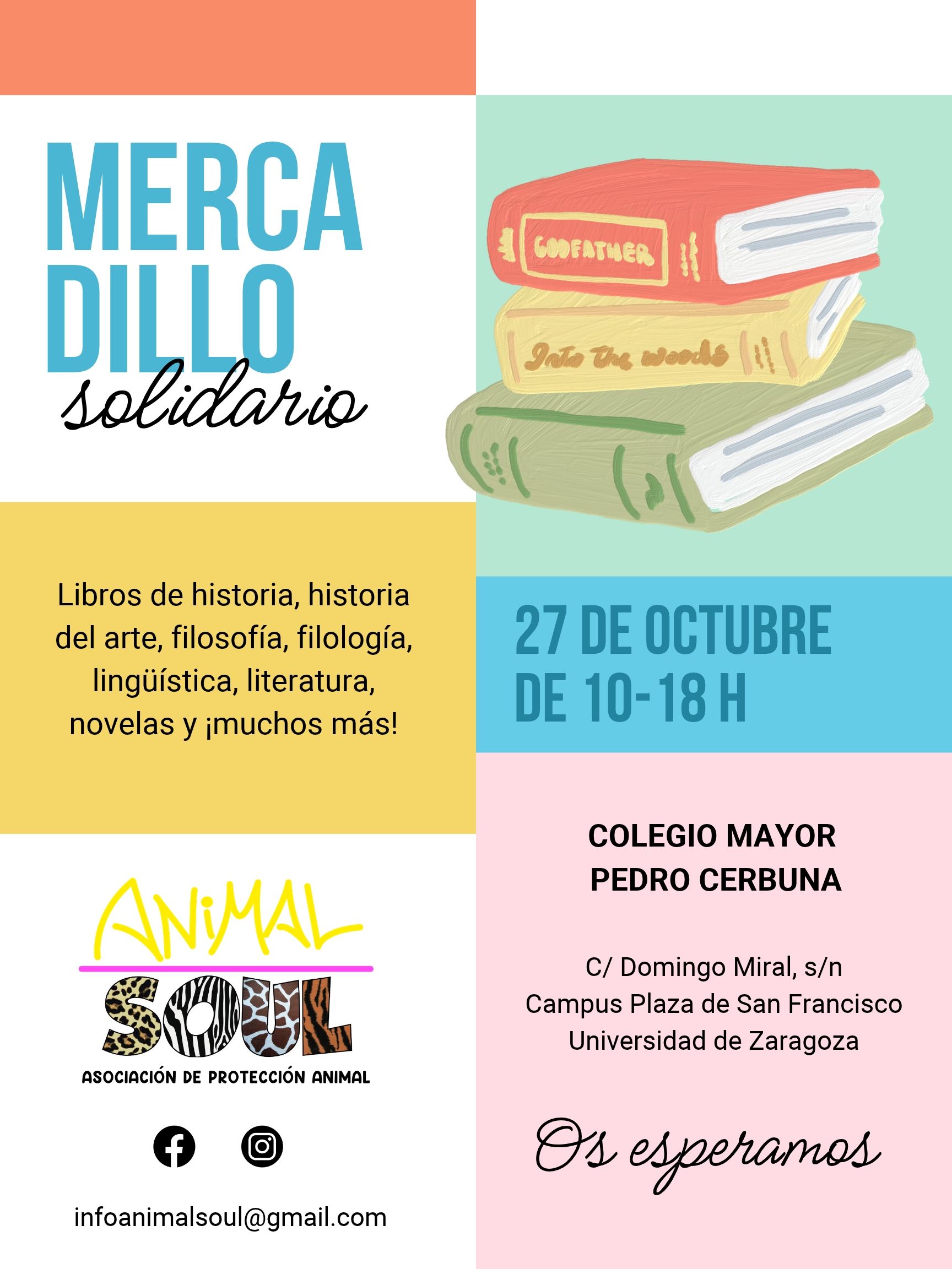 Mercadillo solidario de libros